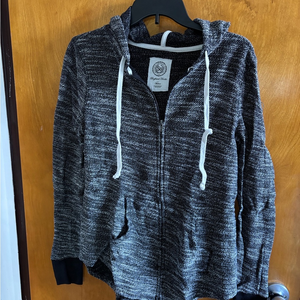 SO Black and White Maternity  Hoodie